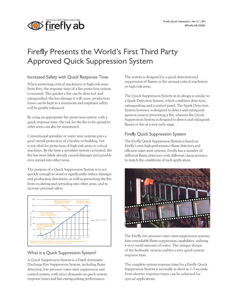 Firefly Quick Suppression System Overview | PDF | Fires | Fire ...