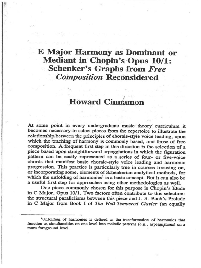E Major Harmony As Dominant or Mediant I | PDF | Harmony | Music Theory