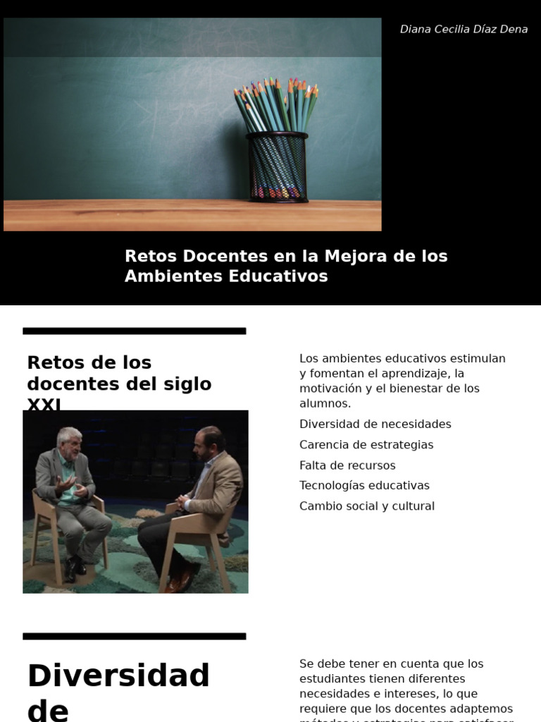 Retos Docentes en La Mejora de Los Ambientes DCDD | PDF | Enseñando ...