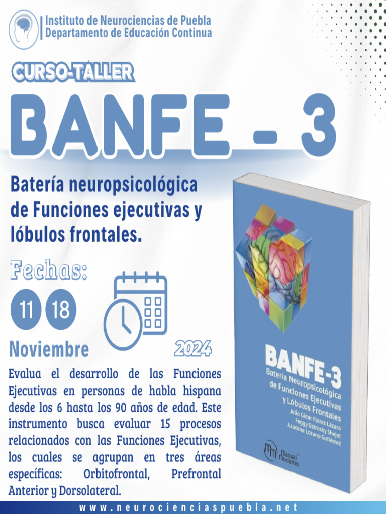 BANFE-3: Evaluación de Funciones Ejecutivas | PDF | Neuropsicología ...