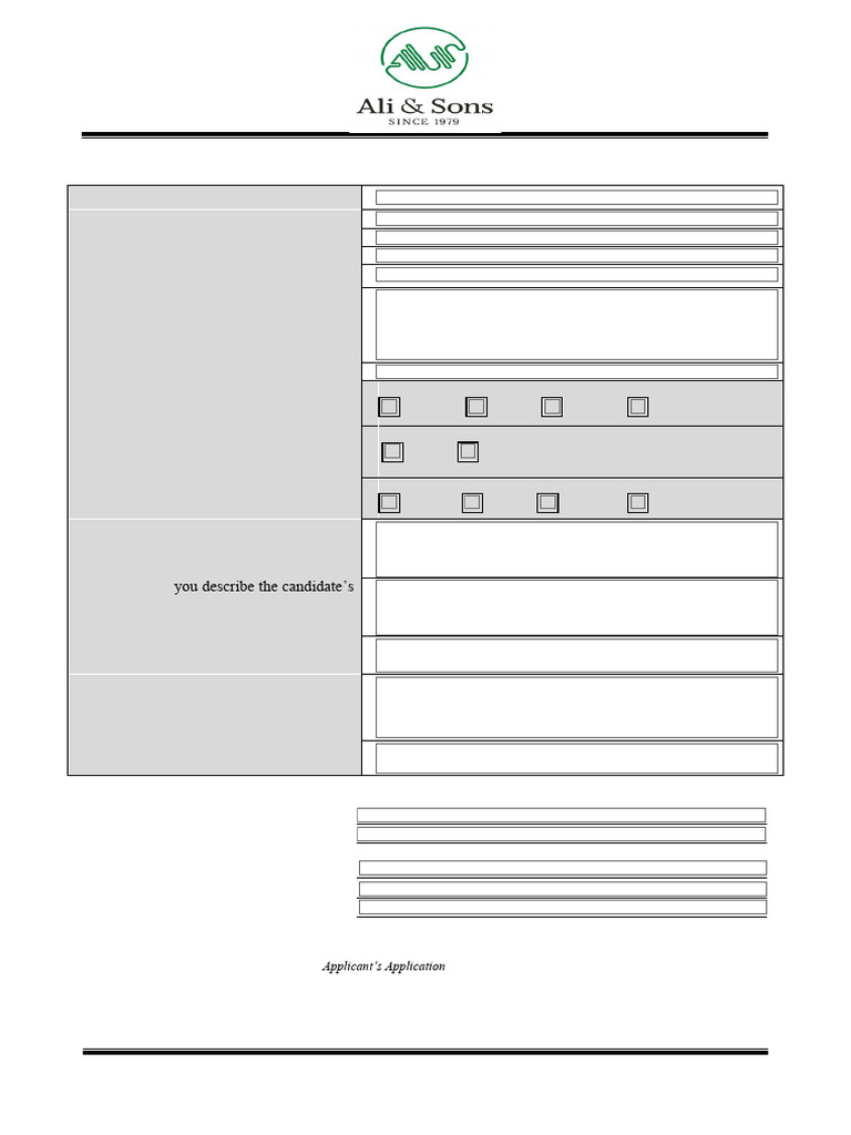 Professional Reference Checking Form