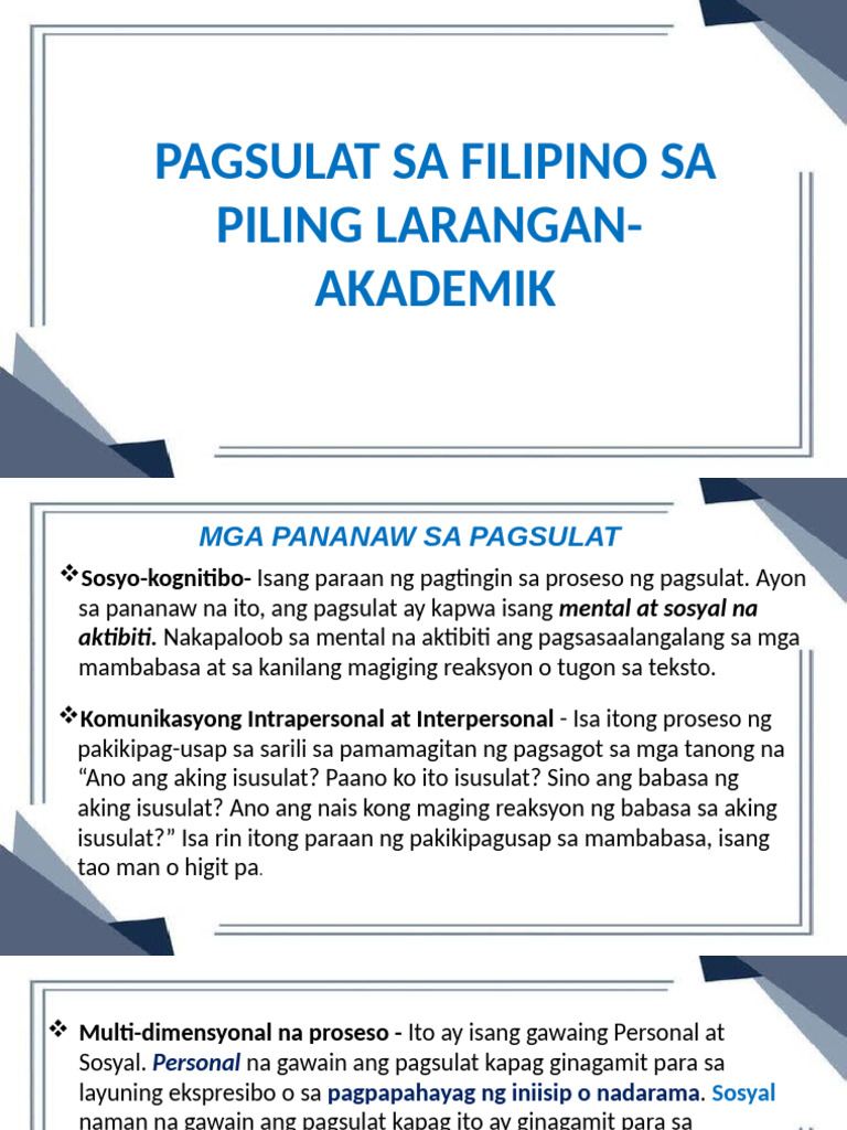 Piling Larang Lesson 3 | PDF