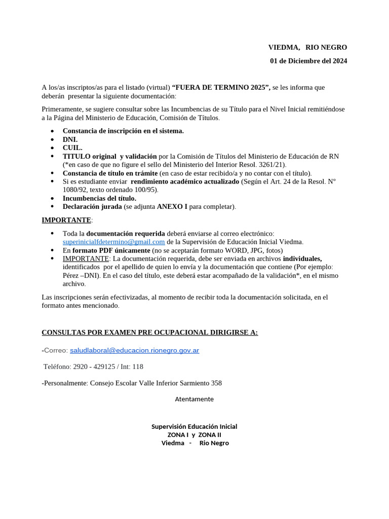 Nota F. de Término 2025 | PDF