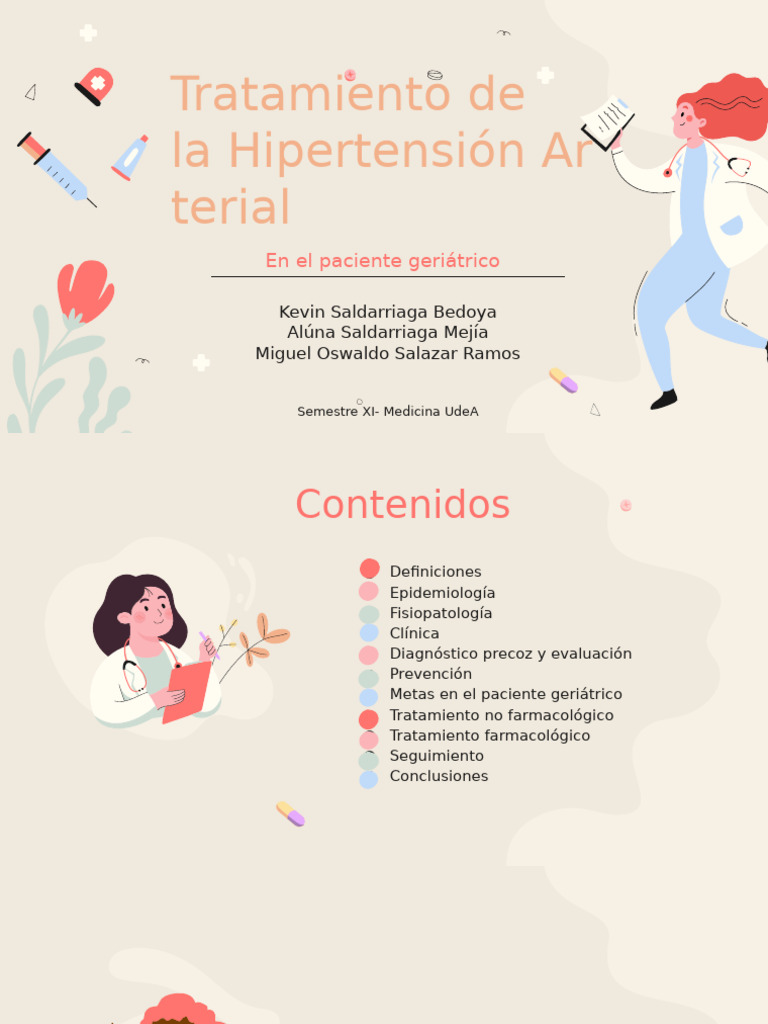 Tratamiento HTA en El Paciente Geriatrico | PDF | Hipertensión ...