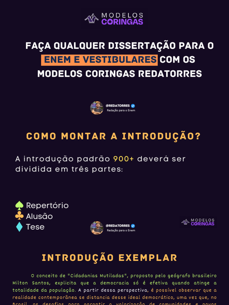 Introdução para Redação do Enem | PDF | Constituição | Cidadania