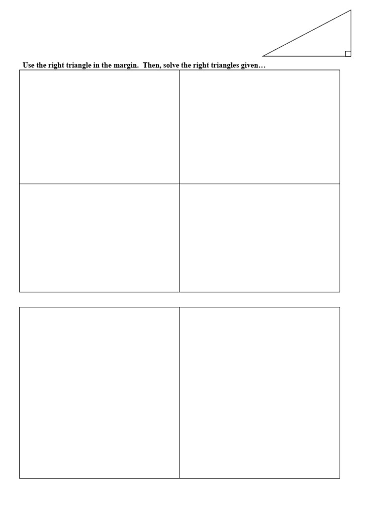 HW Right Triangle Trig | PDF