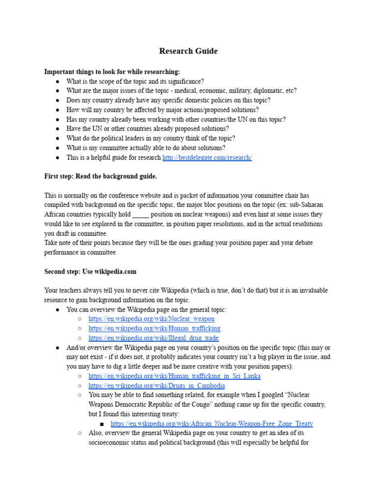 Guides to Research | PDF | United Nations | International Relations