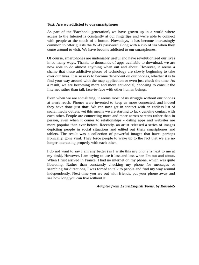 Smartphone Addiction and Social Impact | PDF