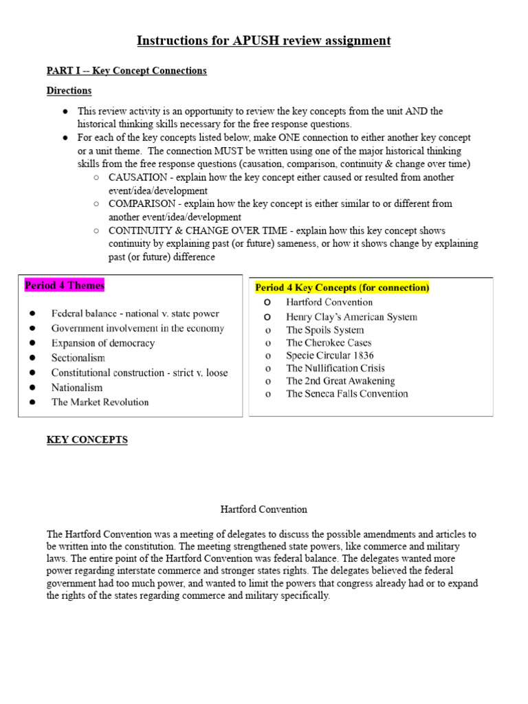 APUSH Period 4 Review Guide | PDF | Andrew Jackson | The United States