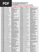 Download WMSU CET List of Qualified Examinees 50 and Above SY 2012-2013 by Western Mindanao State University SN81425516 doc pdf