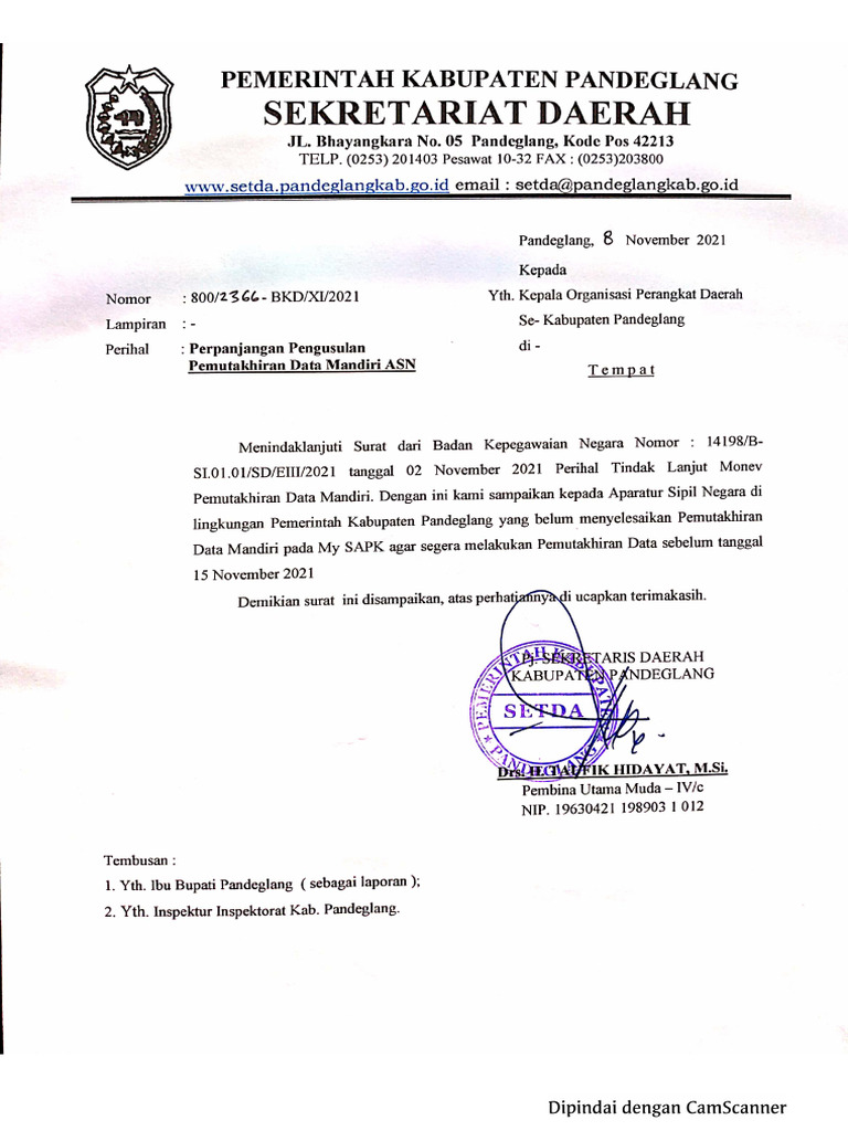 Perpanjangan PDM | PDF