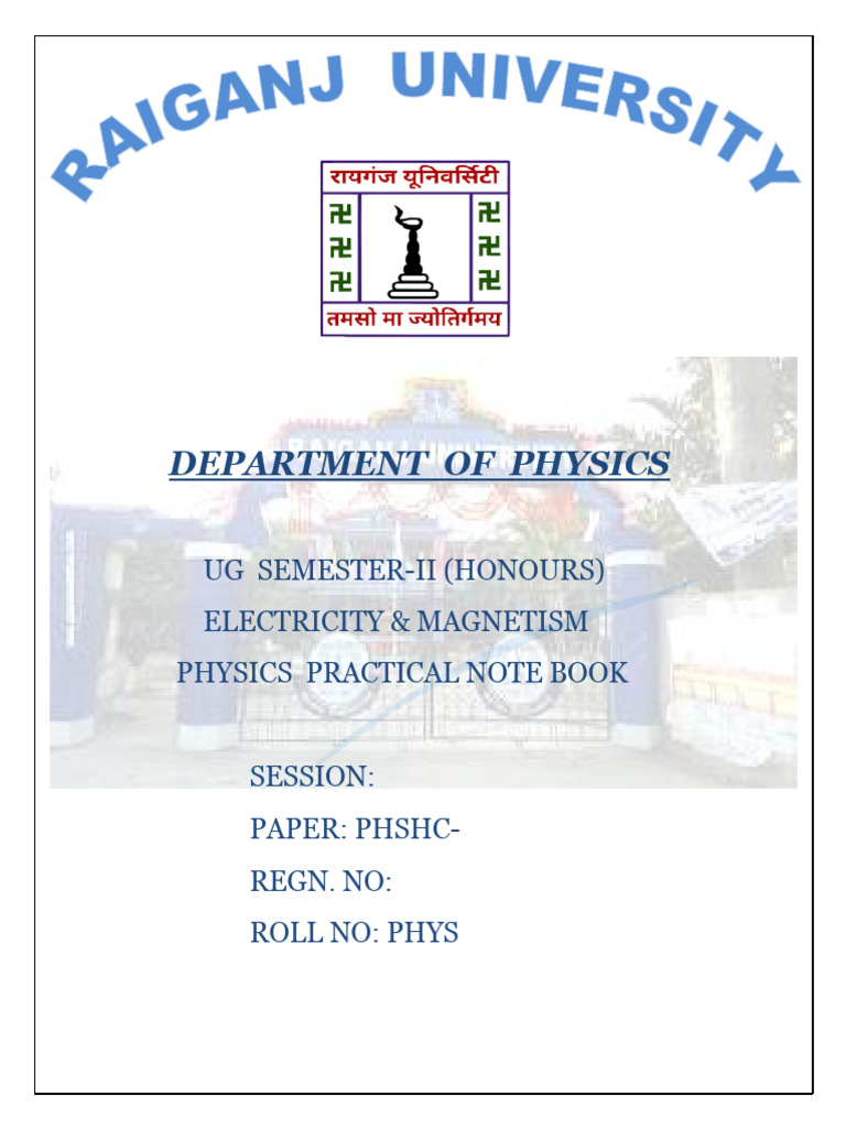 SEM 2 PHYSICS PRACTICAL - Edited | PDF