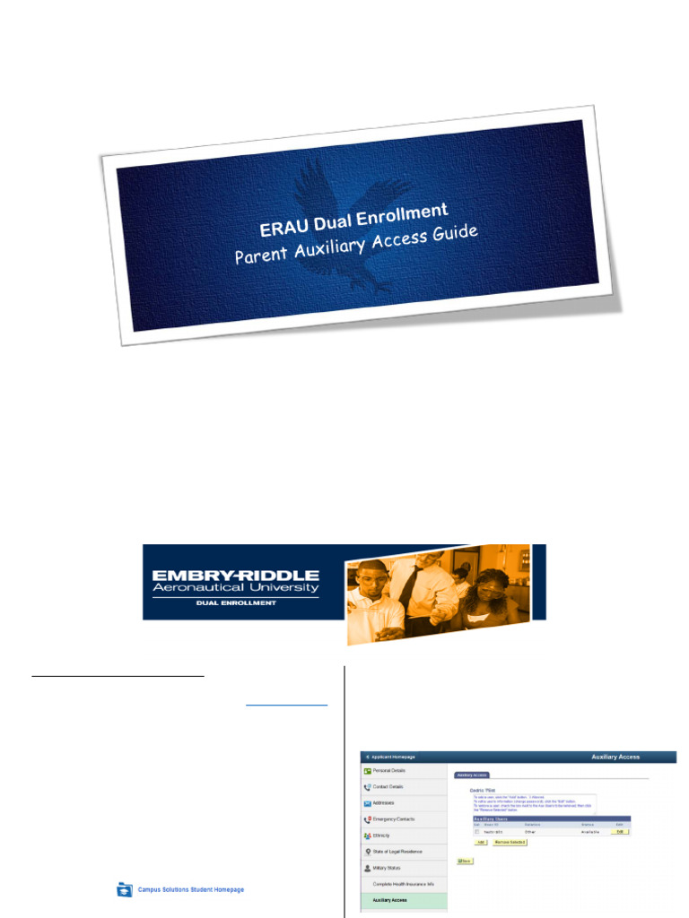 Parent Auxiliary Access Setup Guide | PDF | Login | Password