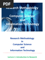 Research Methodology in Computer Science | PDF | Computer Science | Science