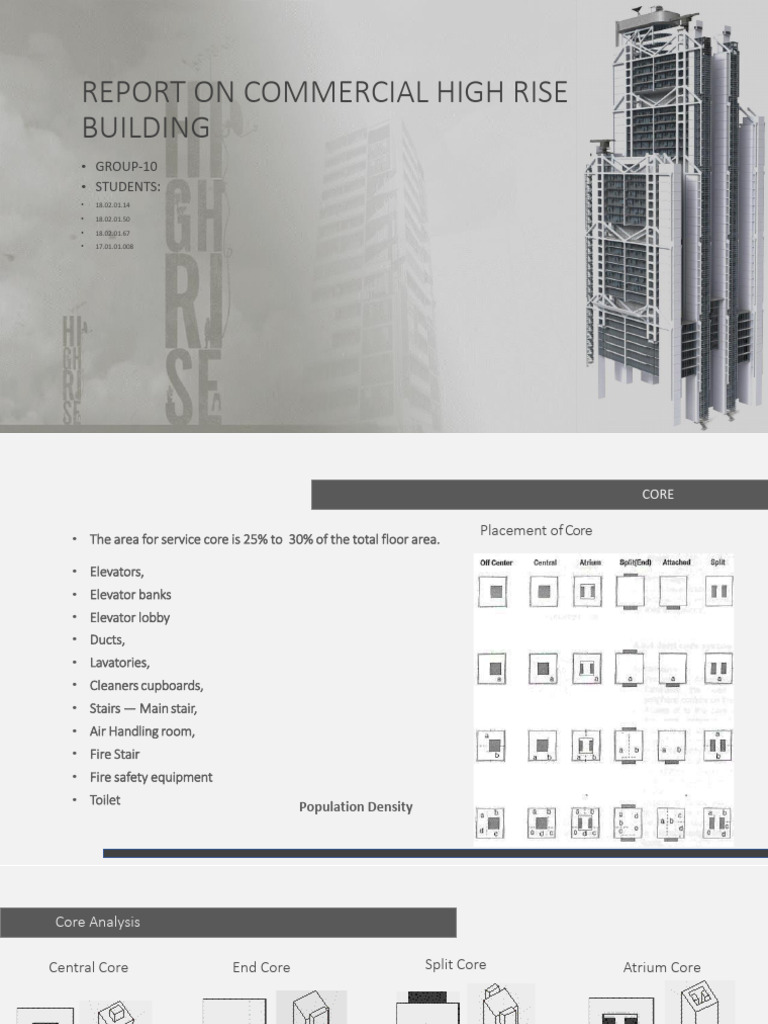 Core Design in High-Rise Buildings | PDF | Window | Civil Engineering