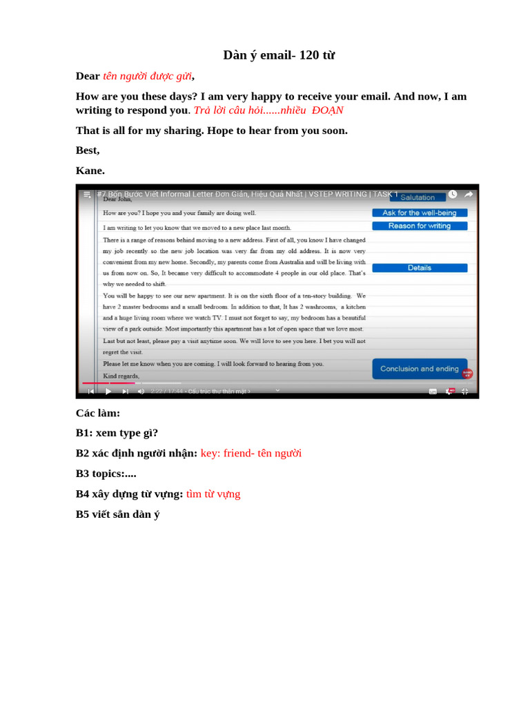 Email Outline: Travel and Job Topics | PDF