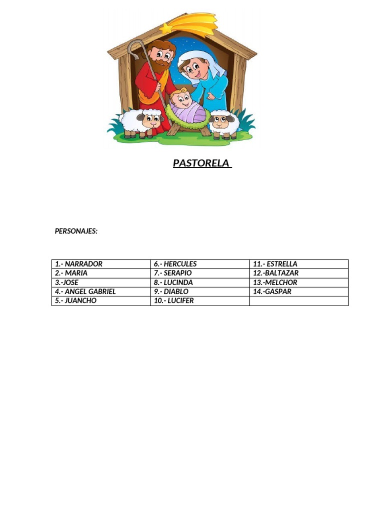 Pastorela Navideña - 12 | PDF | María, madre de Jesús | Creencia ...