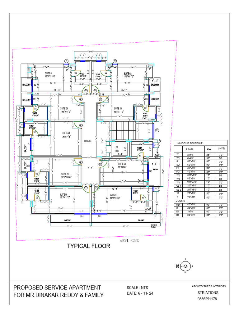 Proposed Service Apartment Layout | PDF