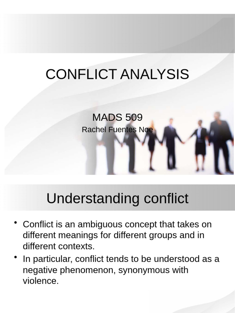 Conflict Analysis: Key Principles & Dynamics | PDF | Violence | Information