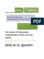 Names of Afghanistan
