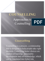 Approaches to Counselling