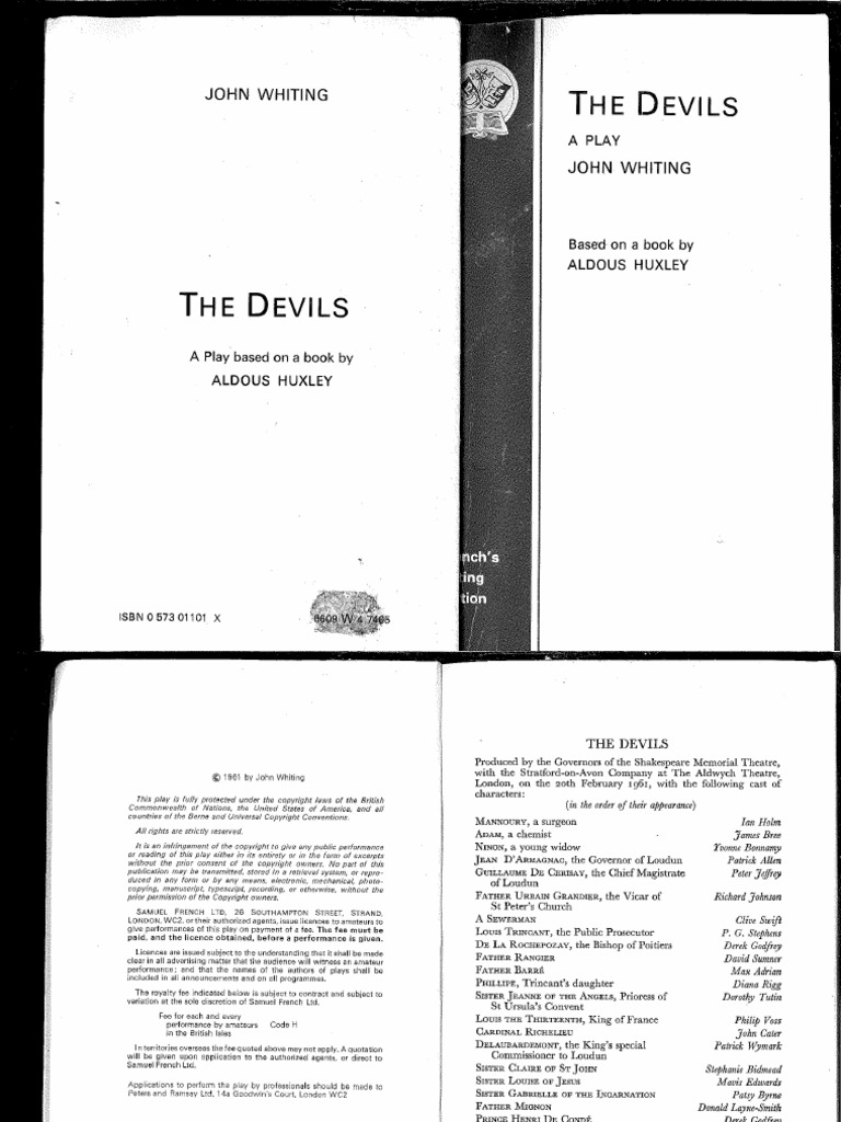 Devils (By John Whiting) | PDF