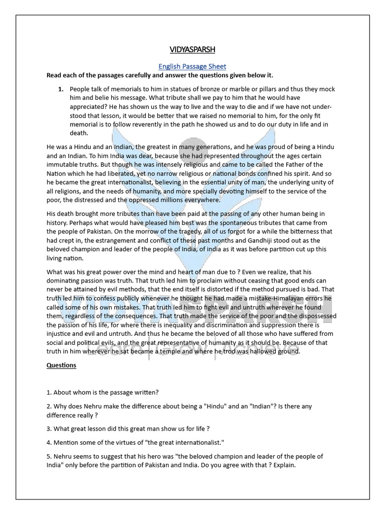 English Passage Practice and Analysis | PDF | Habits | Literacy