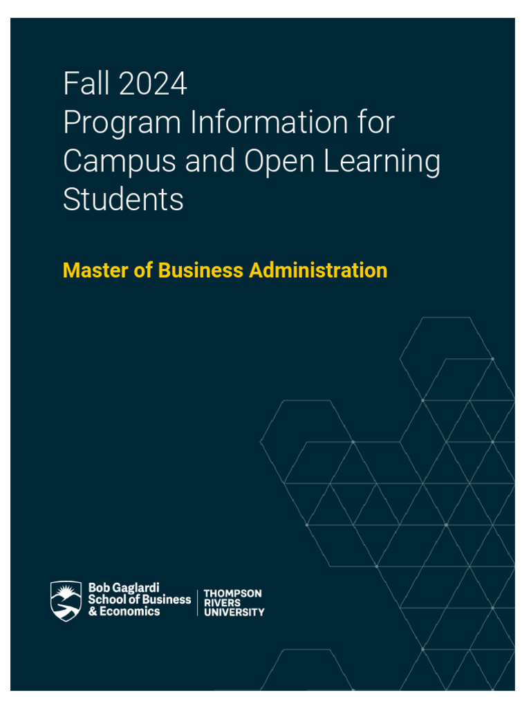 Fall 2024 MBA Program Guide | PDF | Strategic Management | Business Ethics
