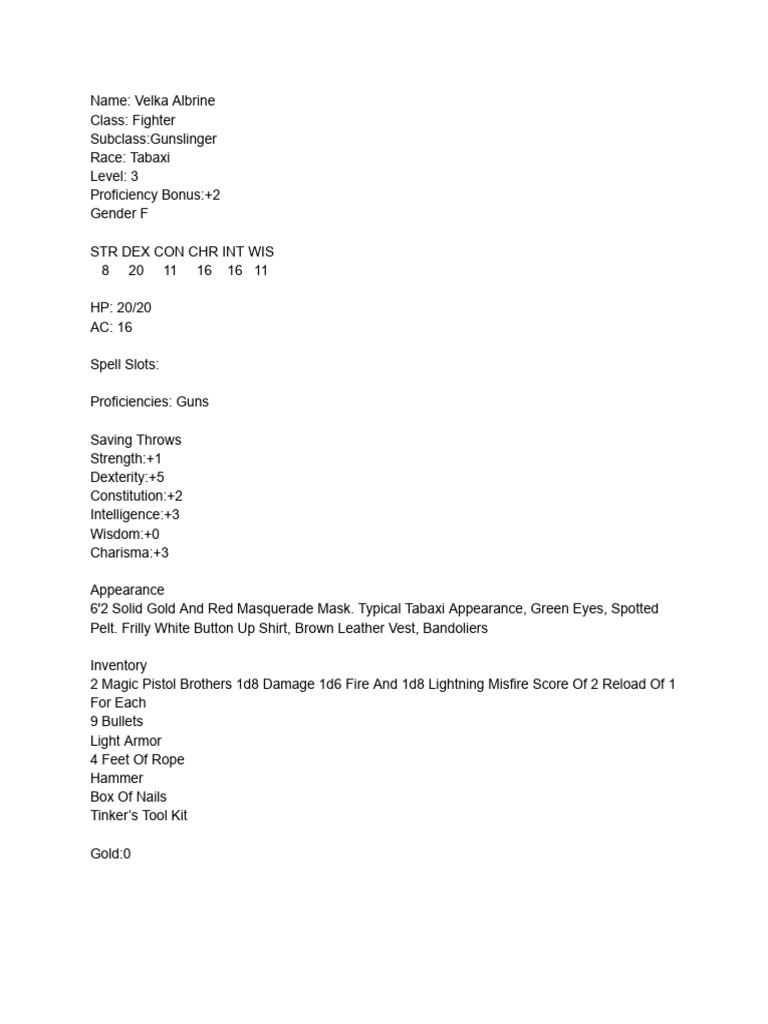 D&D Velka | PDF | Projectile Weapons
