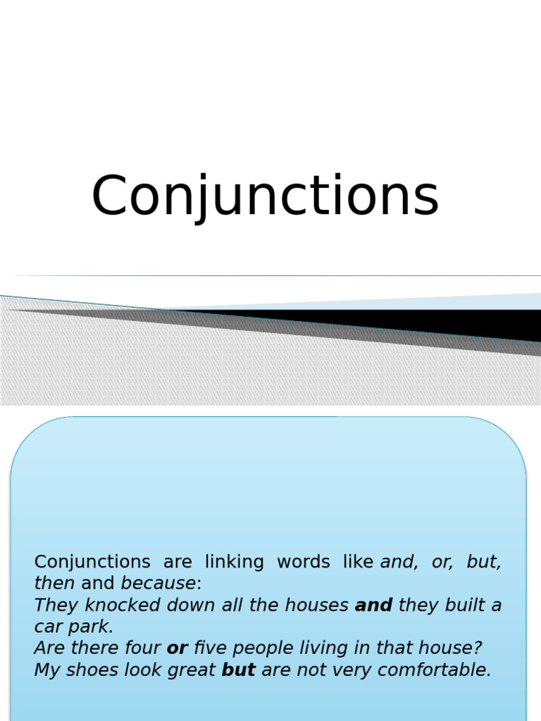 Conjunctions (2) | PDF