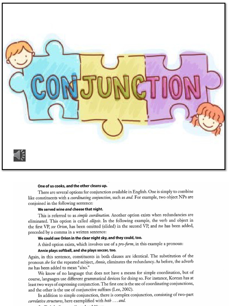Conjunction S | PDF