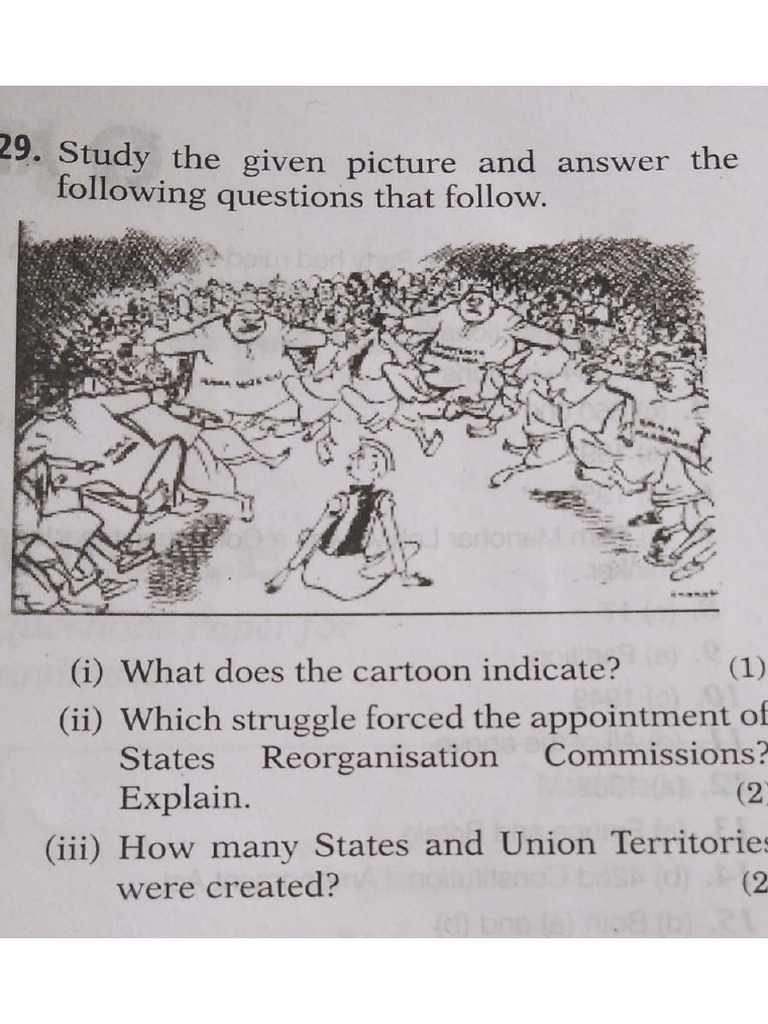 Cartoon Based Questions No. 1 | PDF