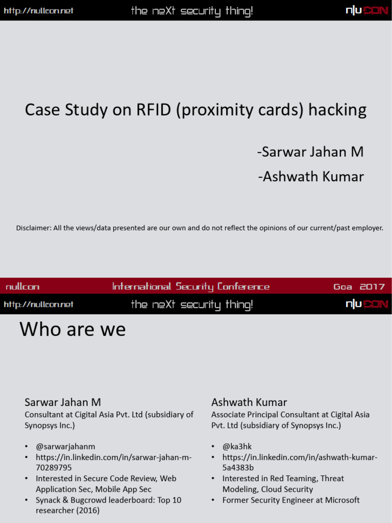 RFID Hacking Case Study and Remediation | PDF | Radio Frequency ...