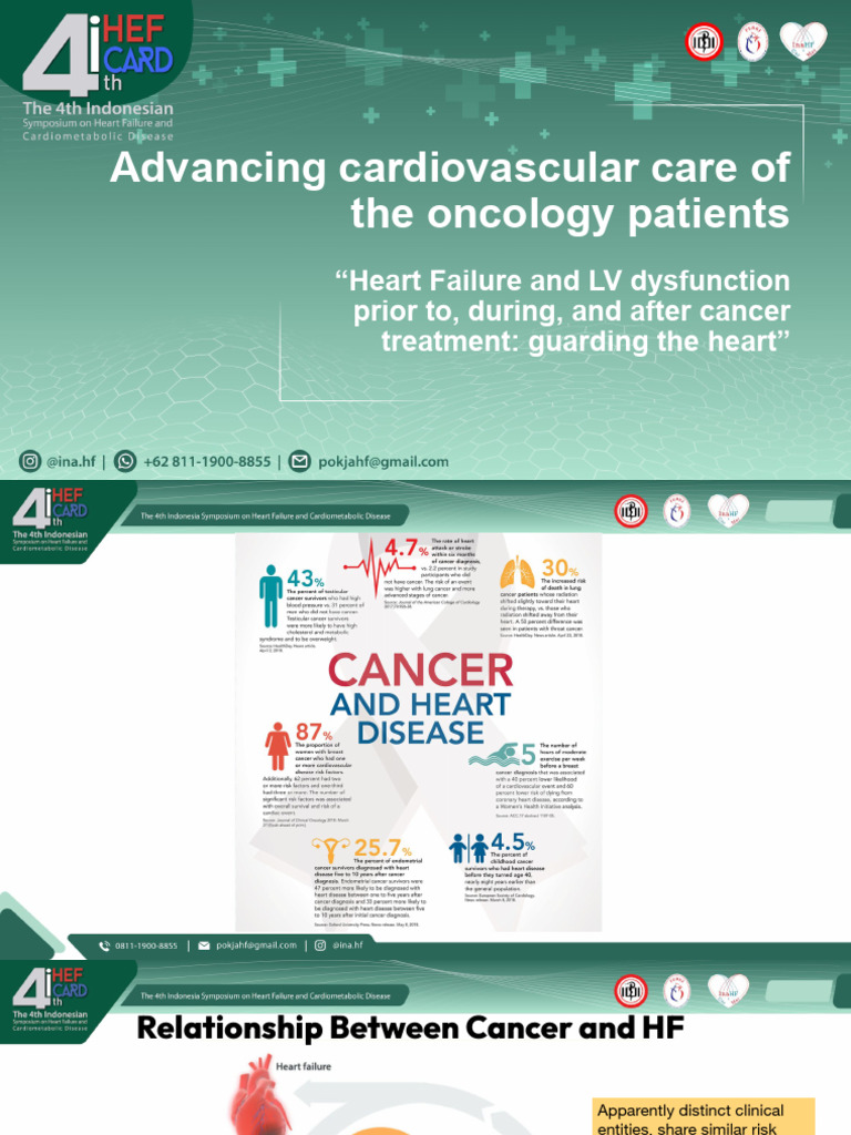 Advancing Cardiovascular Care of The Oncology Patients | PDF | Heart ...