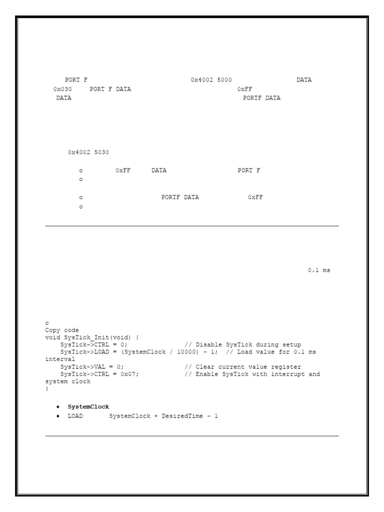 GPIO and Timer Configuration Guide | PDF | Computer Architecture ...