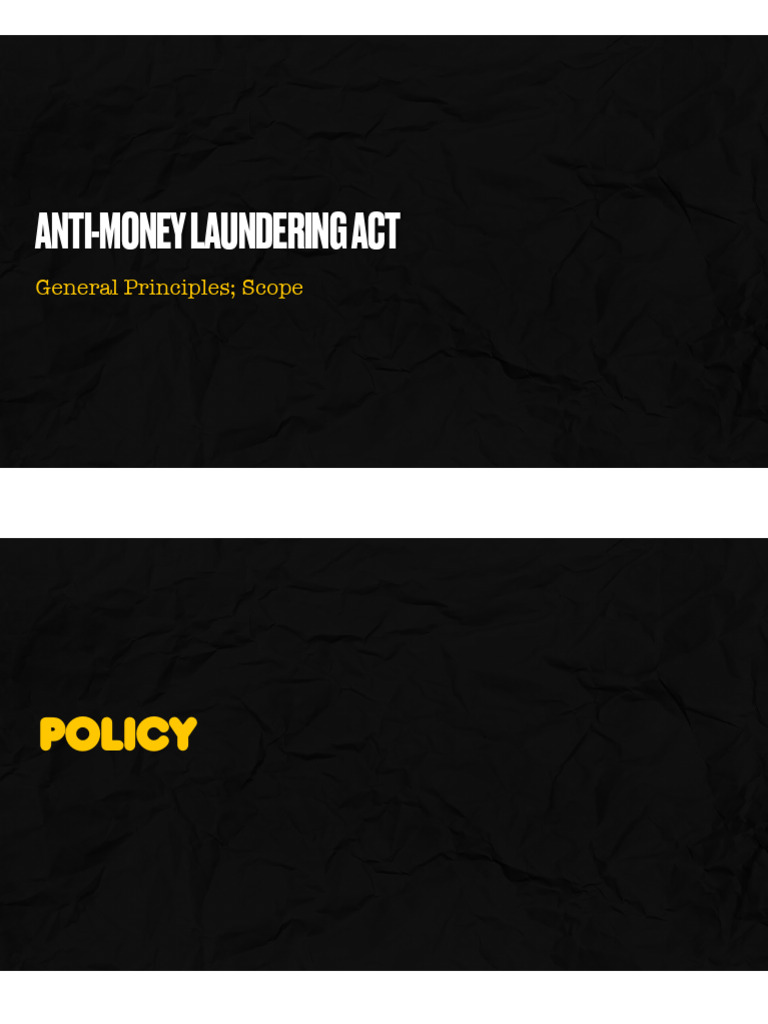 Anti-Money Laundering Act Overview | PDF | Money Laundering | Corruption