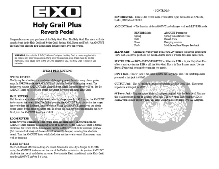 holy-grail-plus | PDF | Electronic Engineering | Electricity