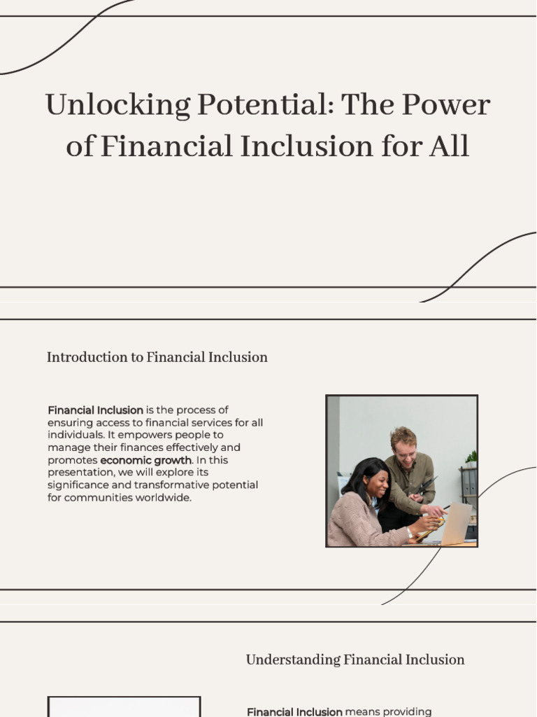 Financial Inclusion: Empowering Communities | PDF | Financial Inclusion ...
