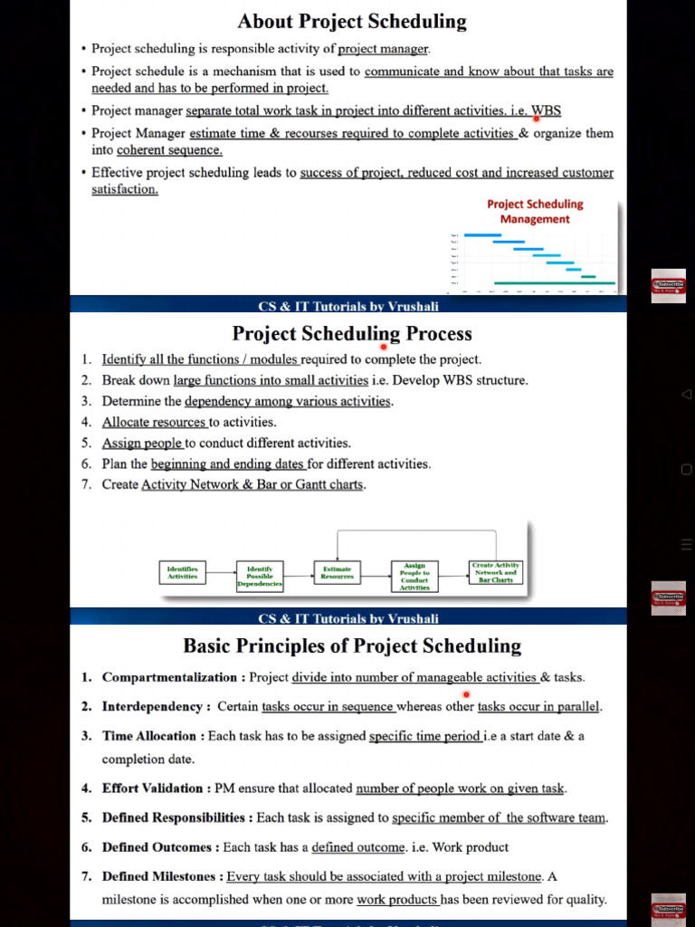Principles of Project Scheduling | PDF