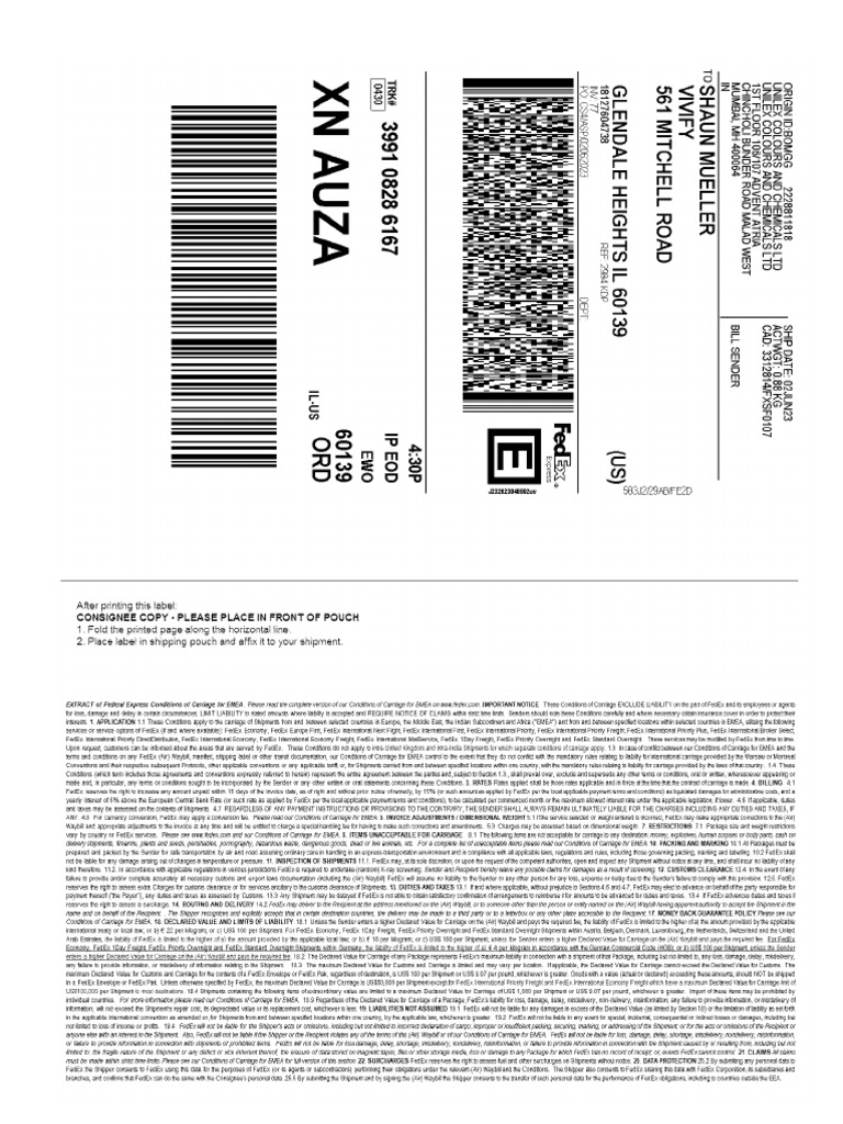 2984 KDP Fedex | PDF