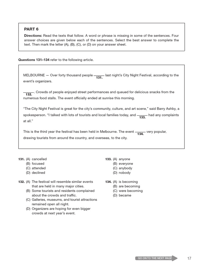 English Language Proficiency Test Questions | PDF | Wedding