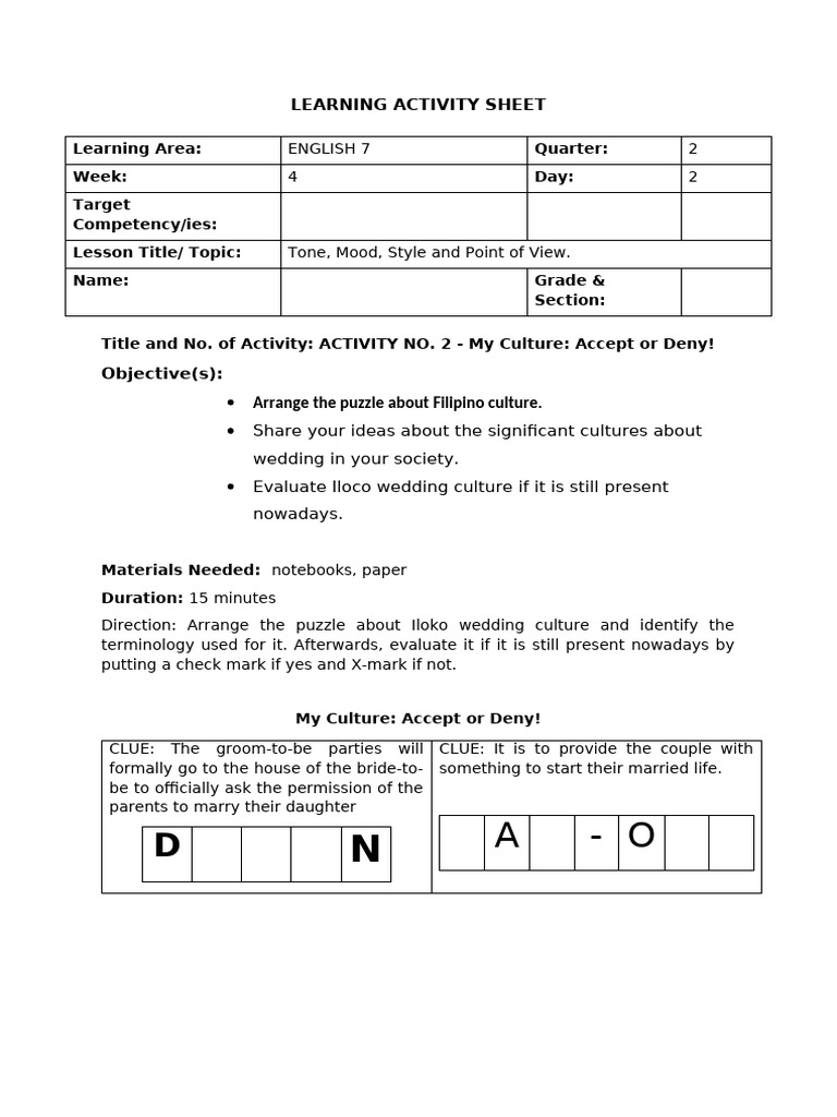 Understanding Iloko Wedding Culture Pdf