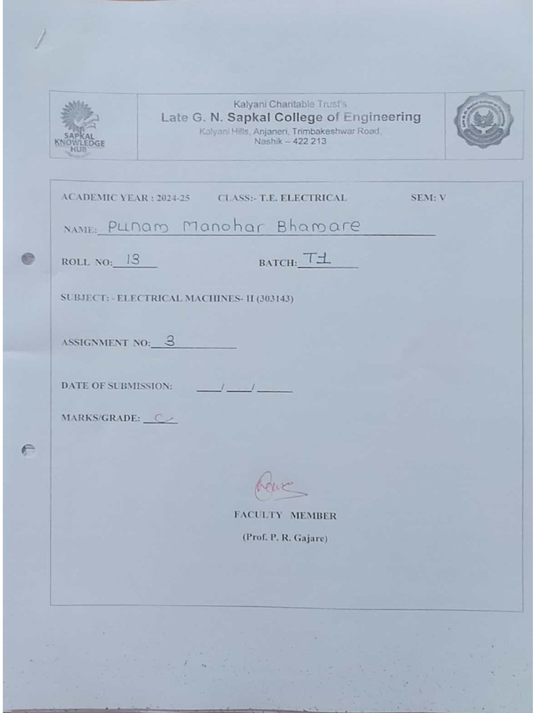 New EM-2 Assignment 3 | PDF