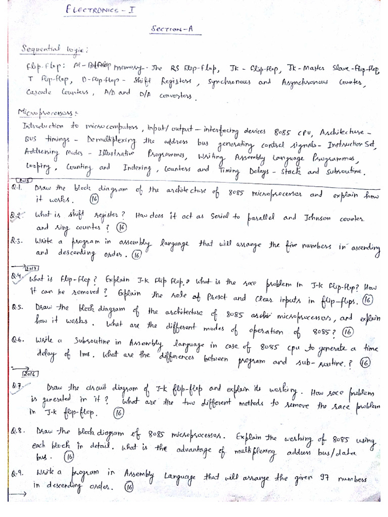 Electronics - Notes MSC Hpu | PDF