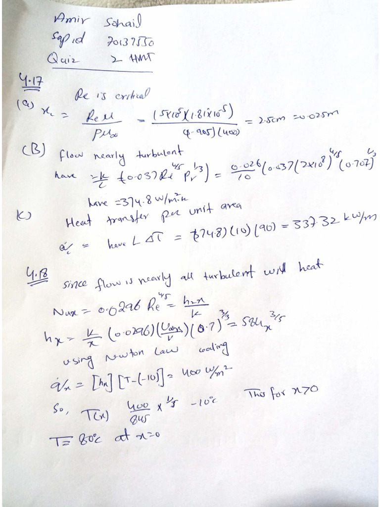 Quiz 2 HMT | PDF