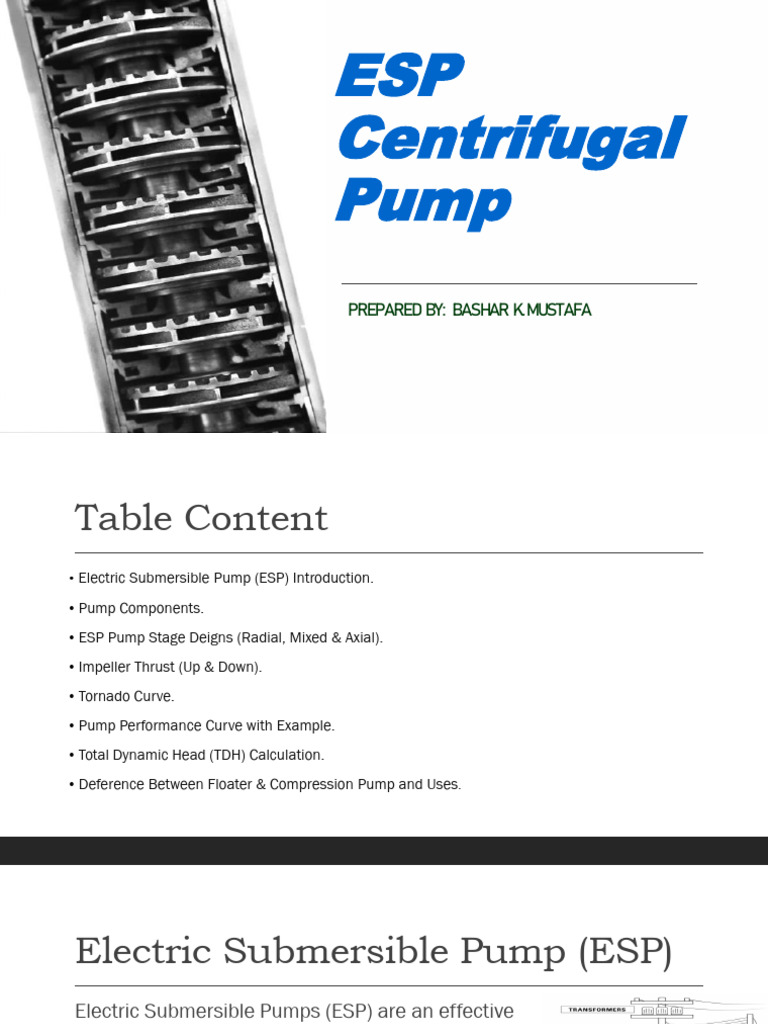 ESP Pump Performance and Design Overview | PDF | Pump | Mechanical ...