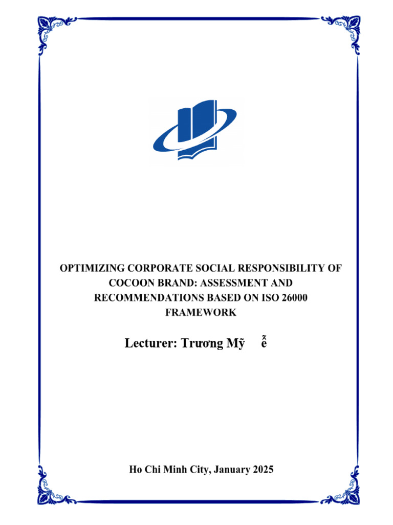 CSR Implementation and ISO 26000 Analysis | PDF | Corporate Social ...