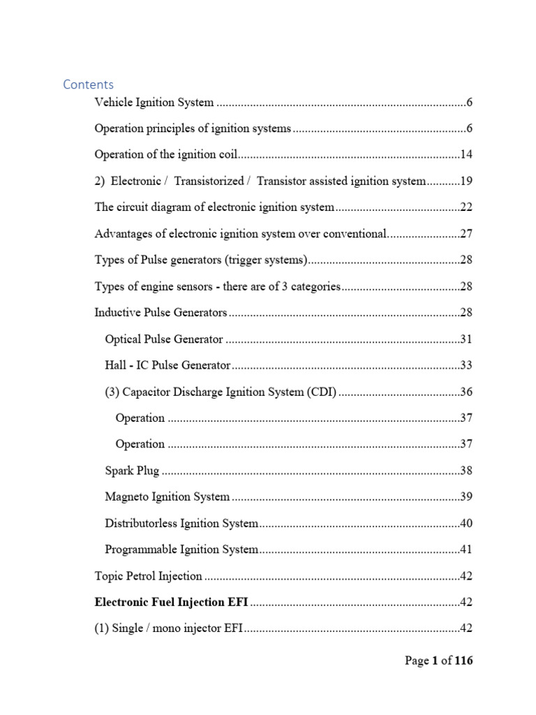 Vehicle Ignition System Overview | PDF | Fuel Injection | Ignition System