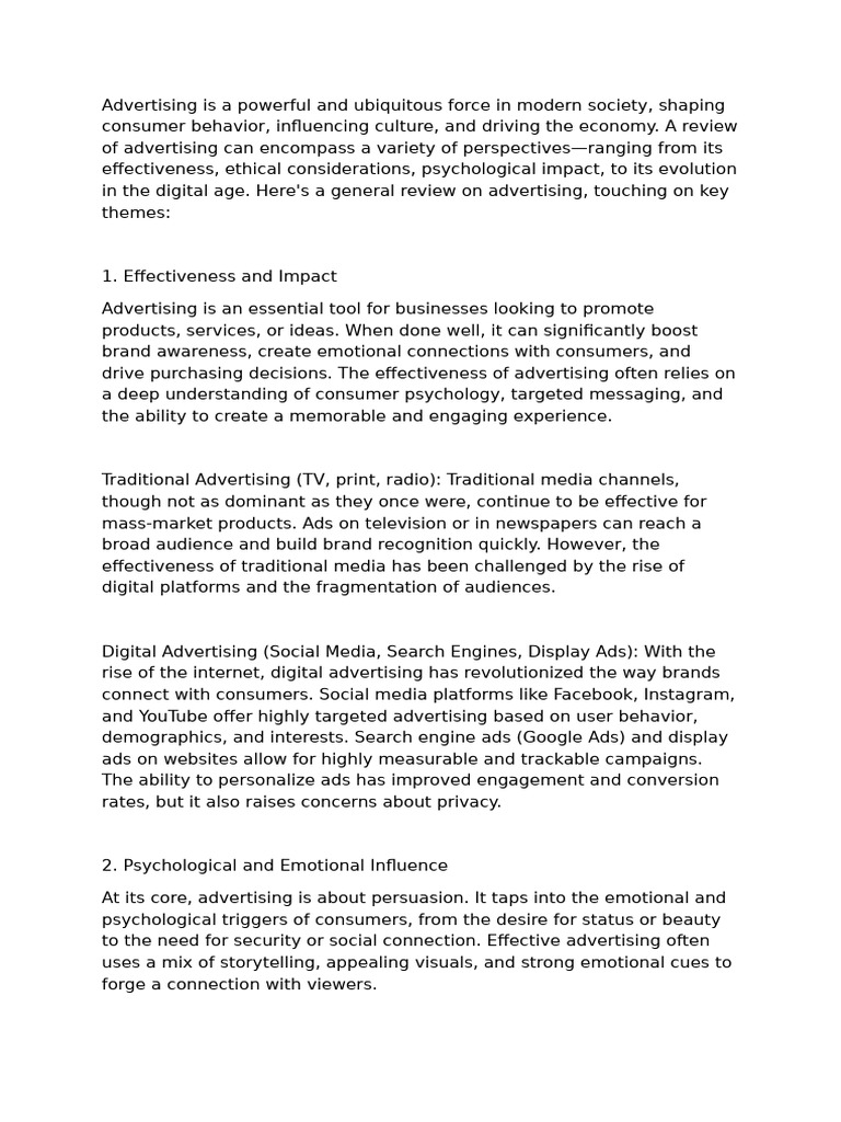 Advertising 2 Pdf Advertising Consumer Behaviour