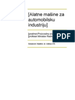 Alatne Mašine Za Automobilsku Industriju